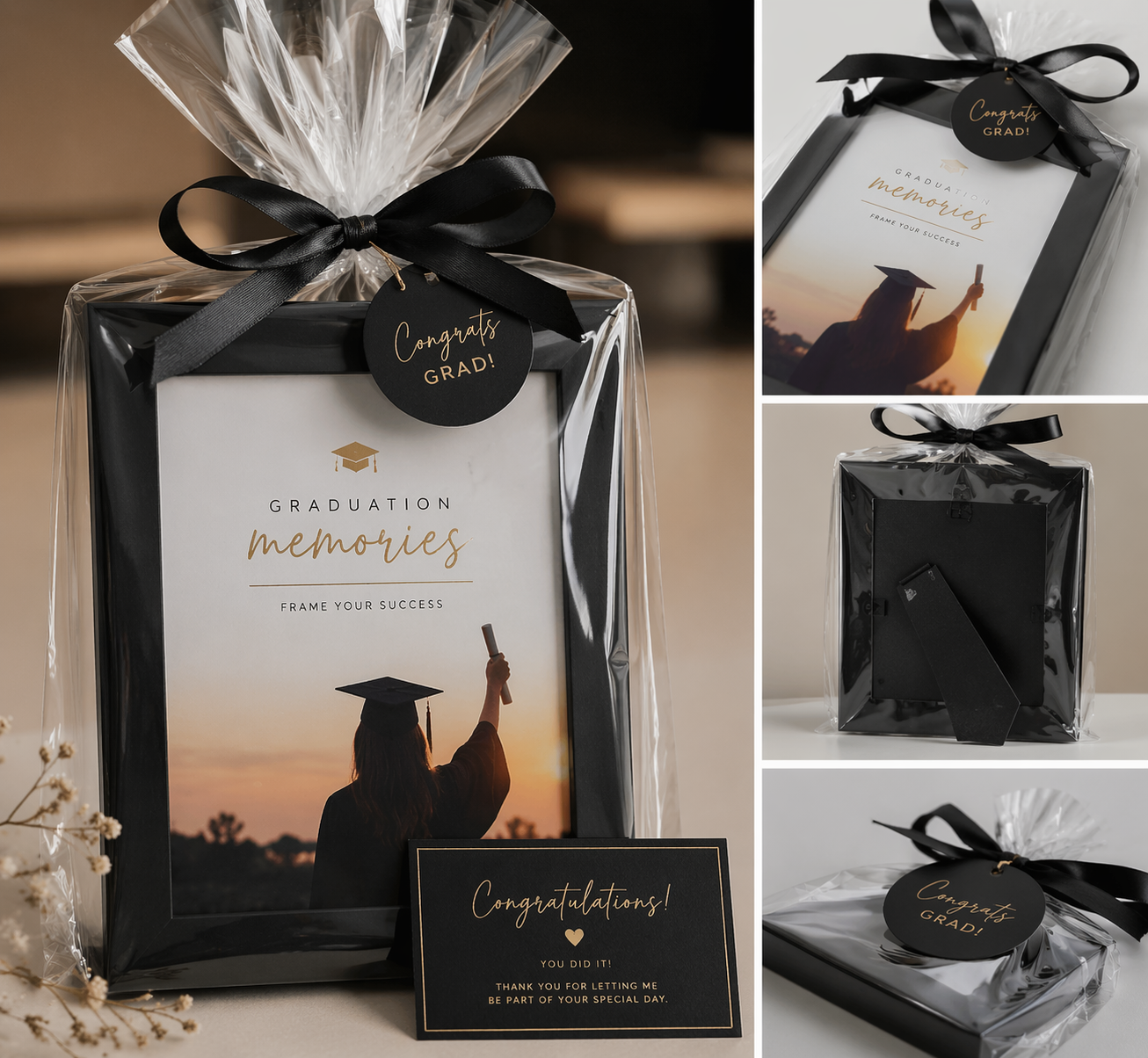 Keepsake gift frame with a graduation portrait